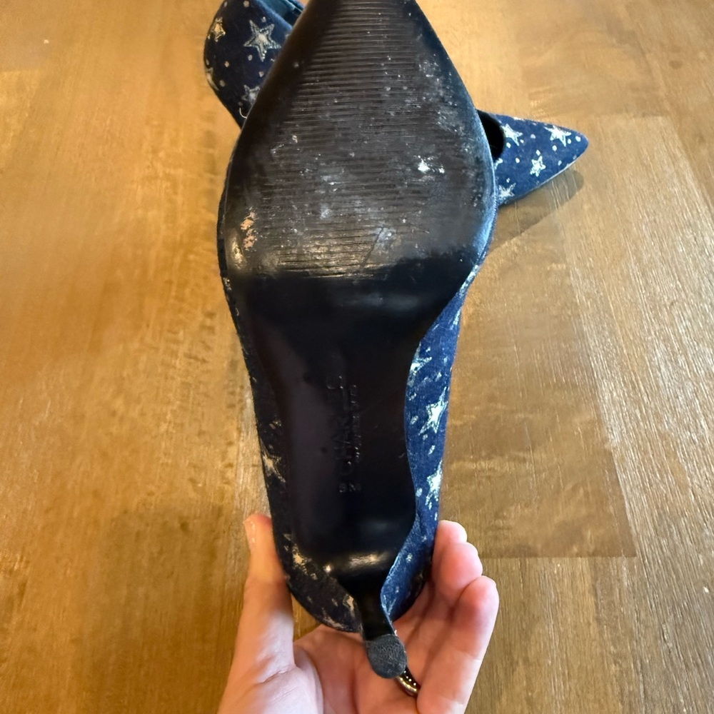 Charles x Charles David Indigo Denim Women's Pumps - Picture 5 of 7